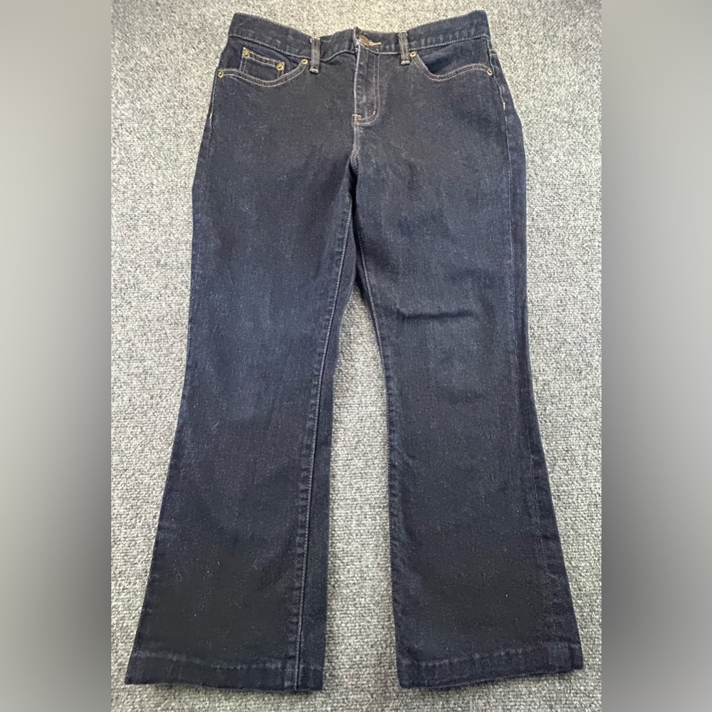 Lauren Jeans Co Ralph Lauren Women’s Classic Bootcut Jeans Size 10P Dark Wash